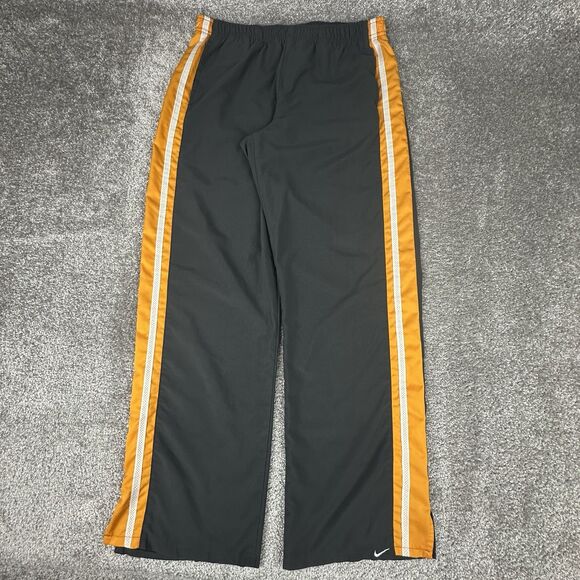 Vintage Nike Track Pants Mens Medium (30x29) Straight Gray Orange Sweats 90's